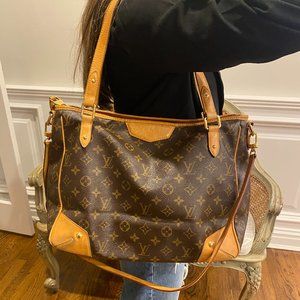 Authentic Louis Vuitton Shoulder Zippered Tote Bag
